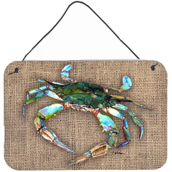 Crab Indoor Aluminium Metal Wall Or Door Hanging Prints, Carolines Treasures, Mfr#: 8731DS812